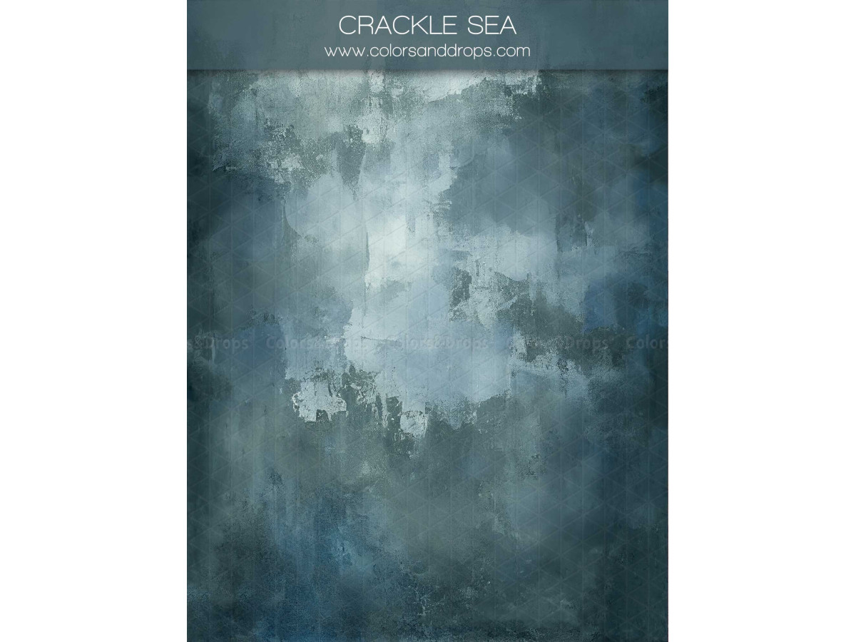 Fondo y suelo fotográficos azul grisáceo texturizados Crackle Sea – textura craquelada azul gris | Colors&Drops