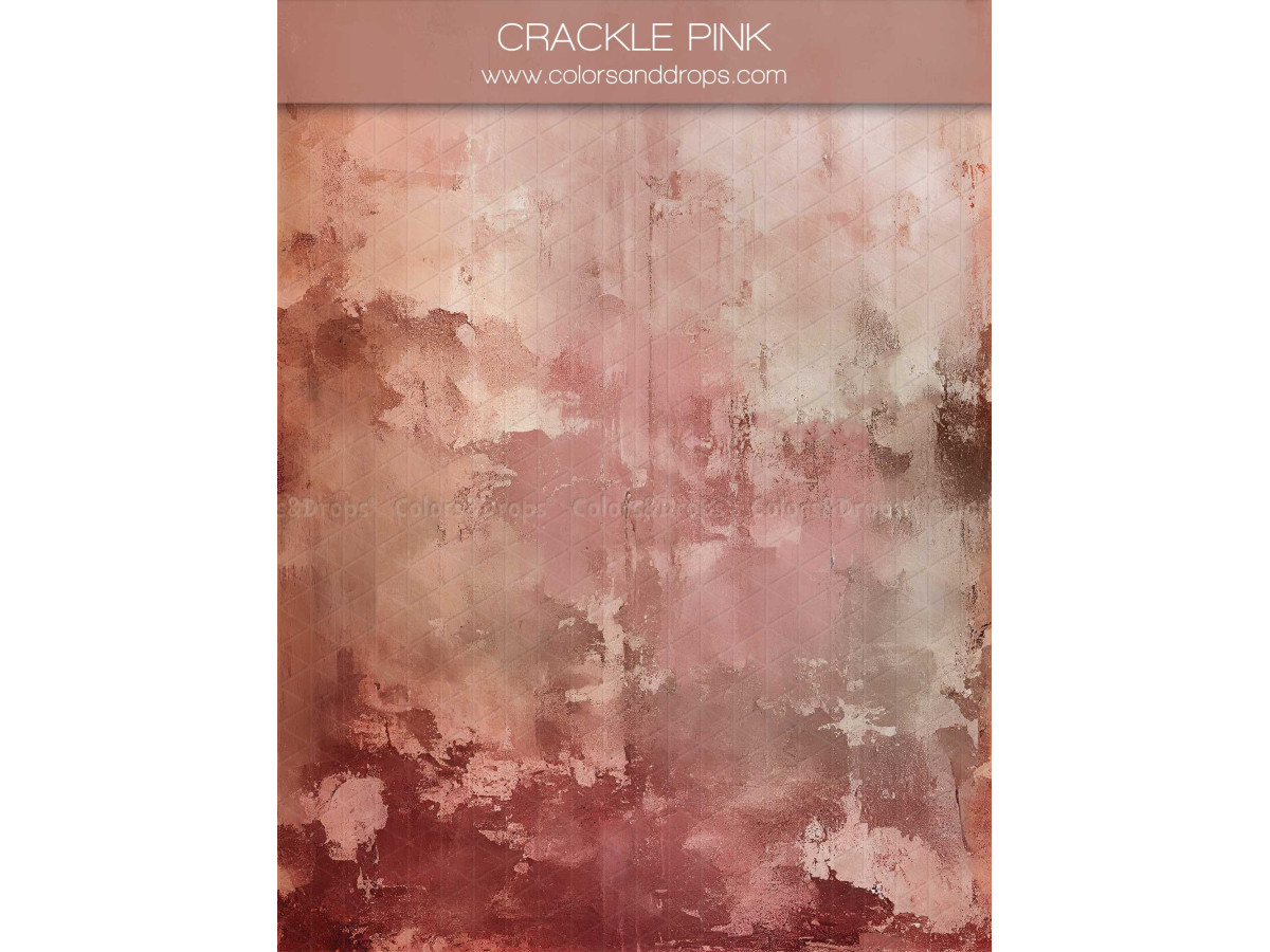 Fond photo rose texturé Crackle Pink – texture craquelée rose et bordeaux | Colors&Drops