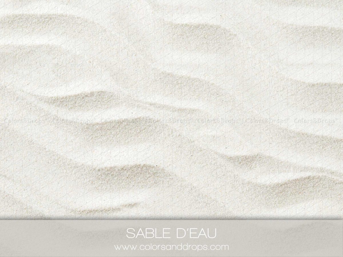Summer photo backdrop & floor Sable D'Eau – white rippled sand floor | Colors&Drops