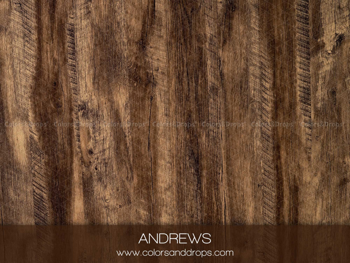Sol photo Andrews – planches de bois brut brun foncé | Colors&Drops