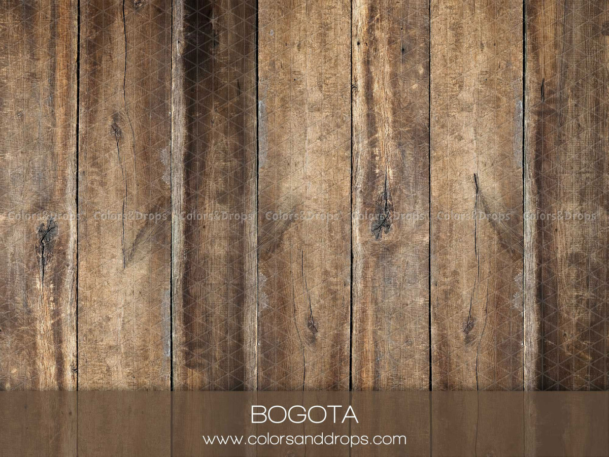 Sol photo Bogota – planches de bois vieilli brun contrasté | Colors&Drops