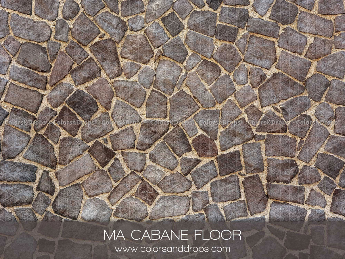 Spring photo backdrop & floor Ma Cabane Floor – grey flagstone floor | Colors&Drops
