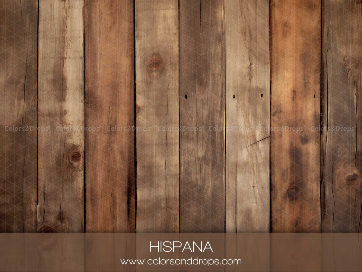 Sol photo Hispana – planches de bois brut brun naturel | Colors&Drops