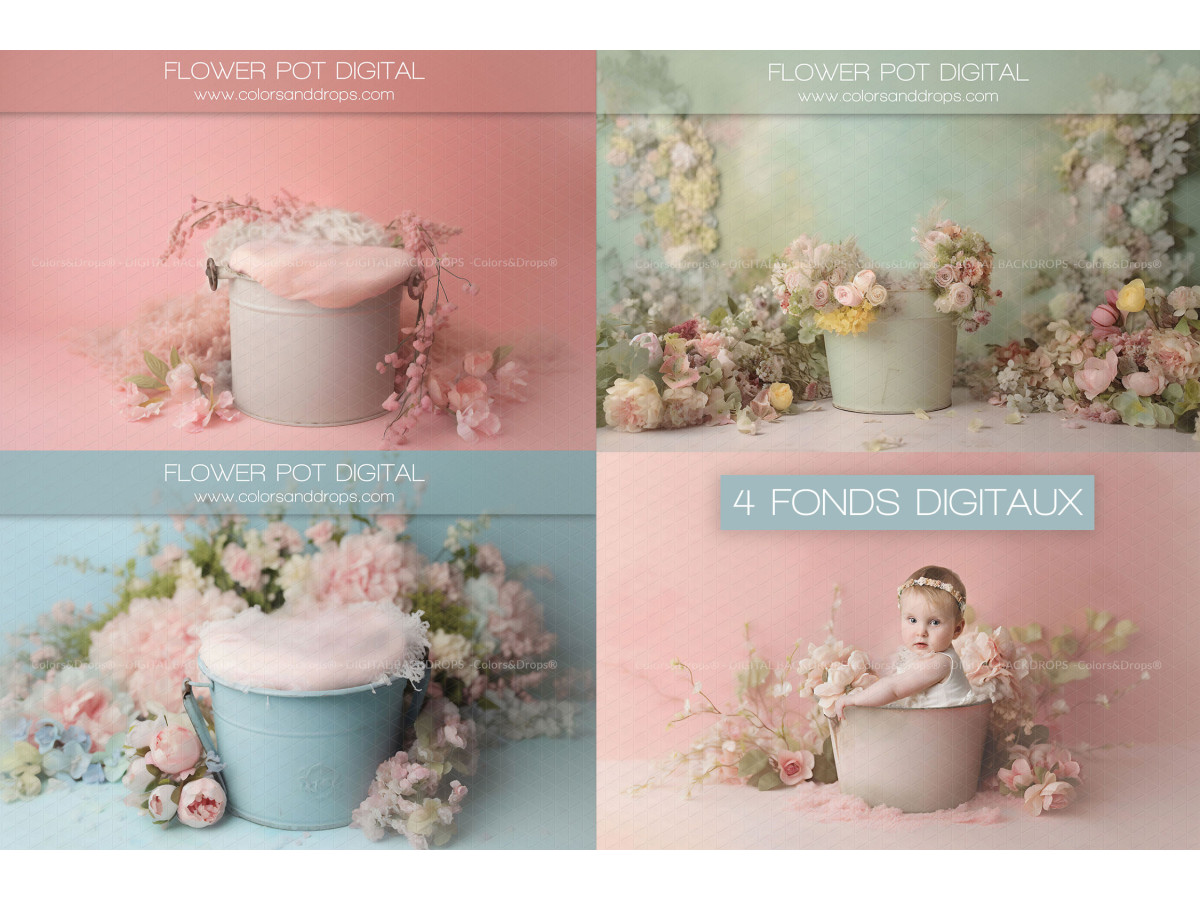 X4 FLOWER POT DIGITAL BUNDLE