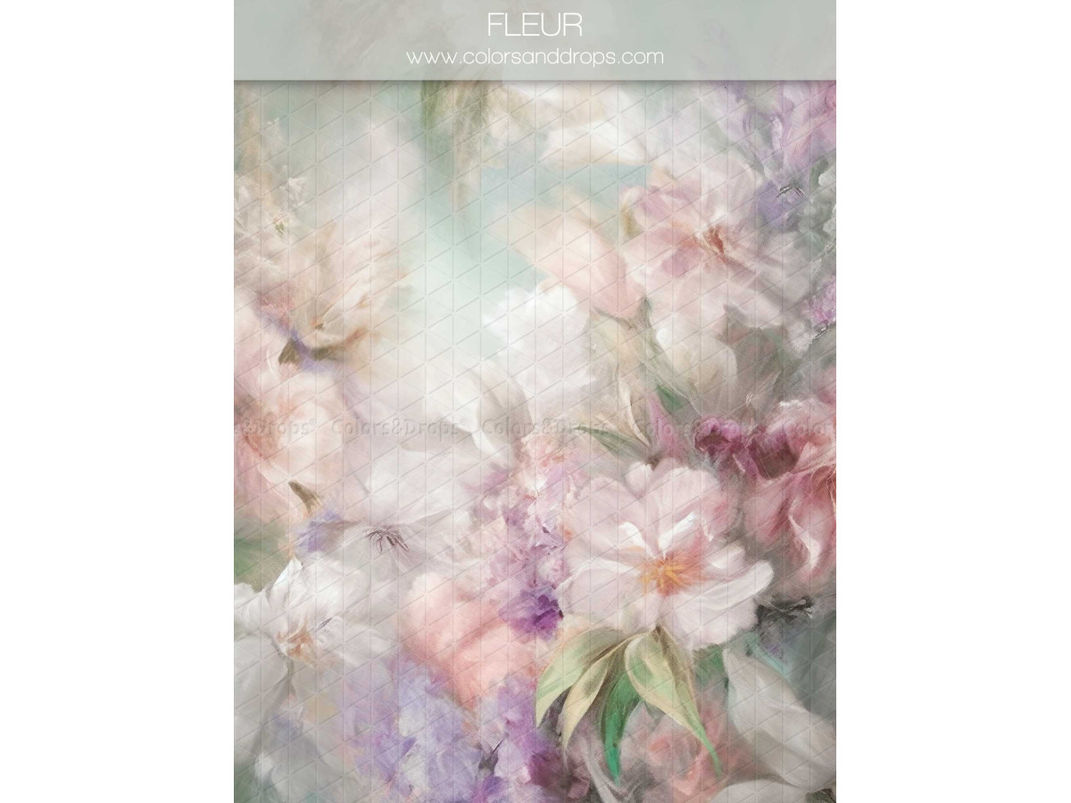 Fond photo grossesse et portrait Fleur – fond floral pastel avec fleurs roses et lilas | Colors&Drops