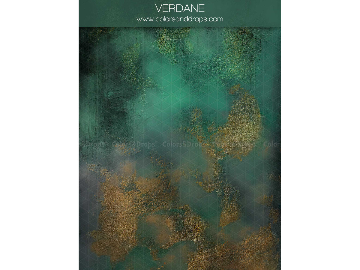 Emerald green textured photo backdrop & floor Verdane – emerald green and gold painted texture | Colors&Drops