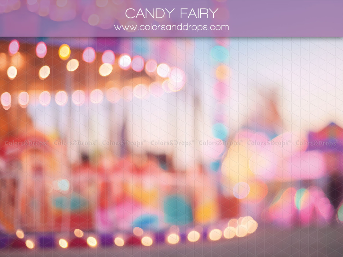 Fond photo bébé et smash cake Candy Fairy – fête foraine floue en bokeh rose et lumières | Colors&Drops
