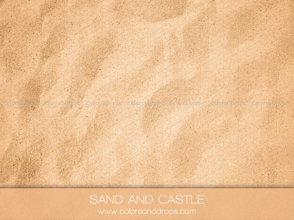 Fond et sol photo d'été Sand and Castle – texture de sable orangé ondulé | Colors&Drops