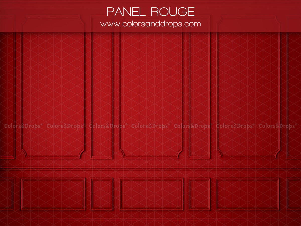 Fond photo de Noël Panel Rouge – mur à moulures rouge | Colors&Drops