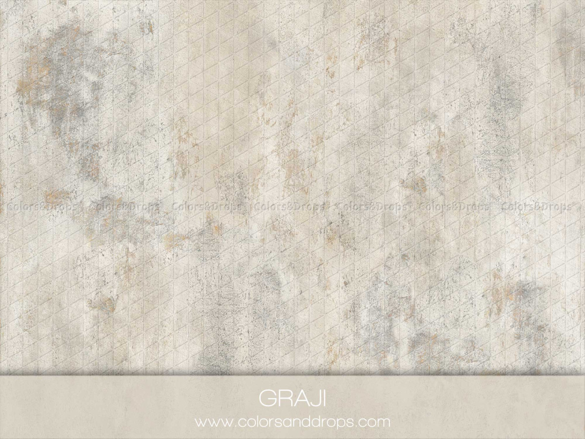 Greige textured photo backdrop & floor Graji – grey-beige concrete effect texture | Colors&Drops
