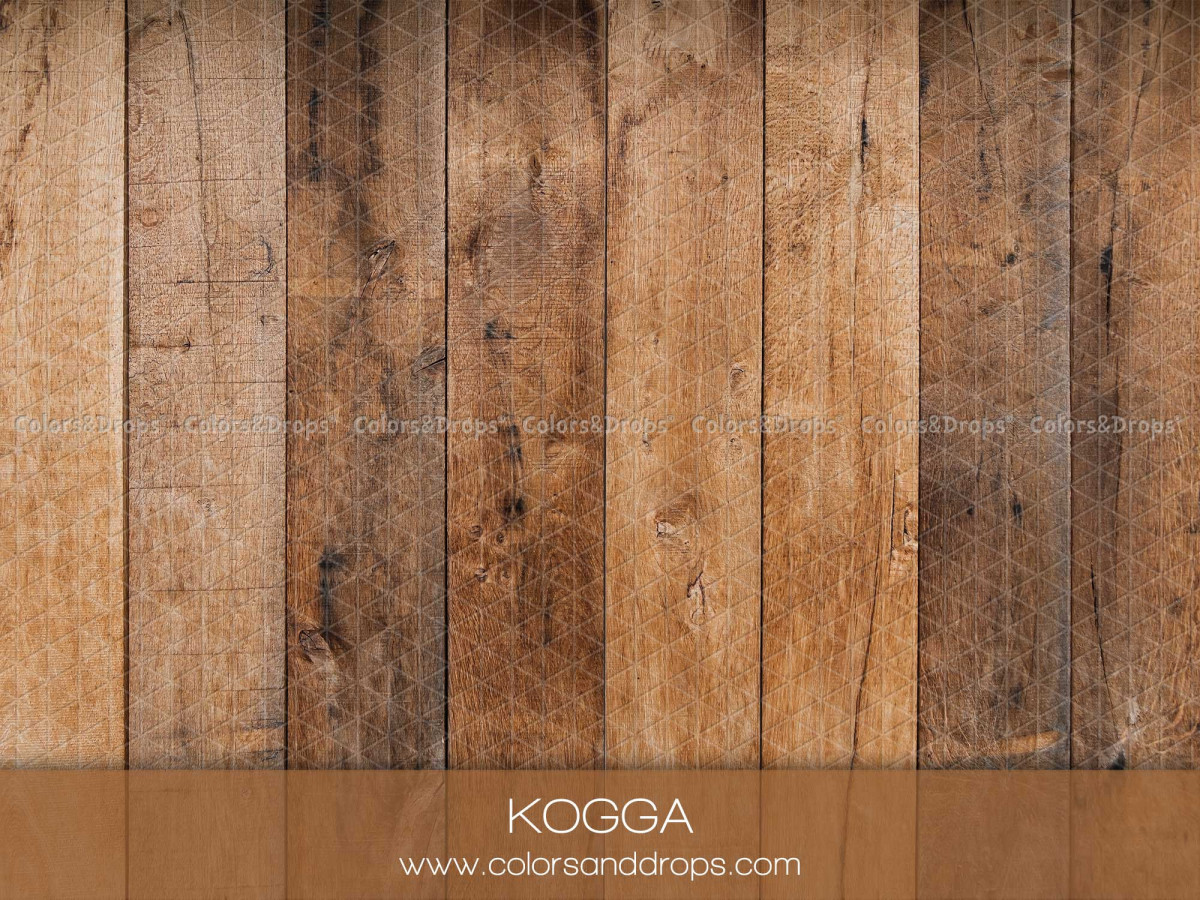 Sol photo Kogga – planches de bois brun naturel | Colors&Drops