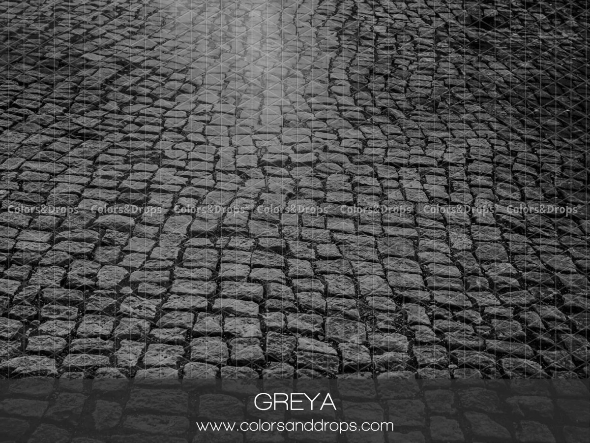 Christmas photo backdrop & floor Greya – charcoal cobblestones in perspective | Colors&Drops
