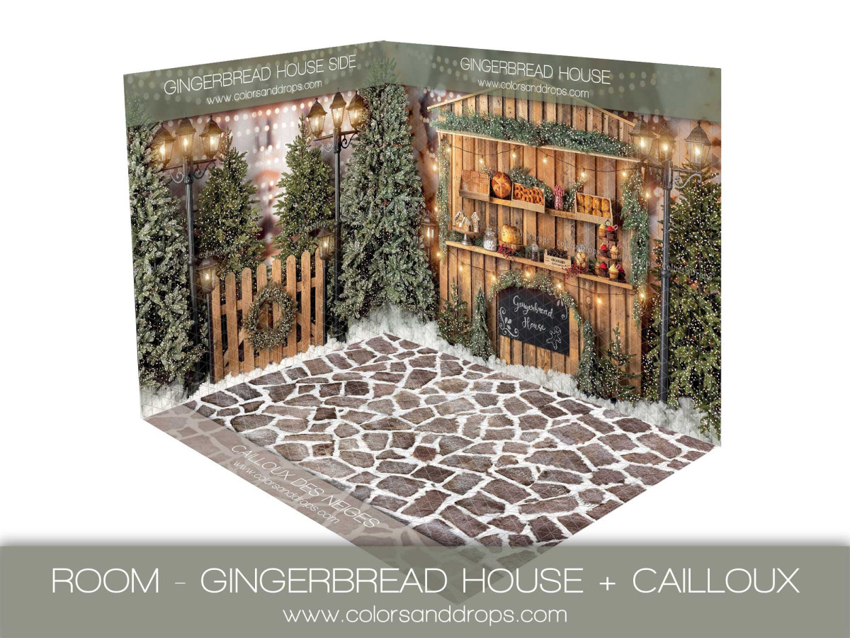 GINGERBREAD HOUSE + CAILLOUX DES NEIGES
