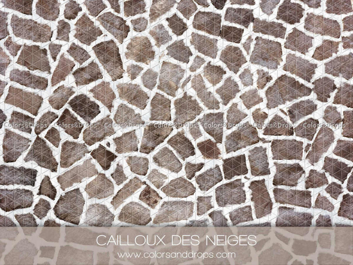 Christmas corner photo backdrop Caravany + Cailloux des Neiges – Christmas caravan room set with stone floor | Colors&Drops
