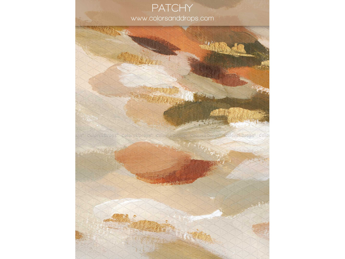 Fond photo beige texturé Patchy – texture effet peinture touches beige et terracotta | Colors&Drops