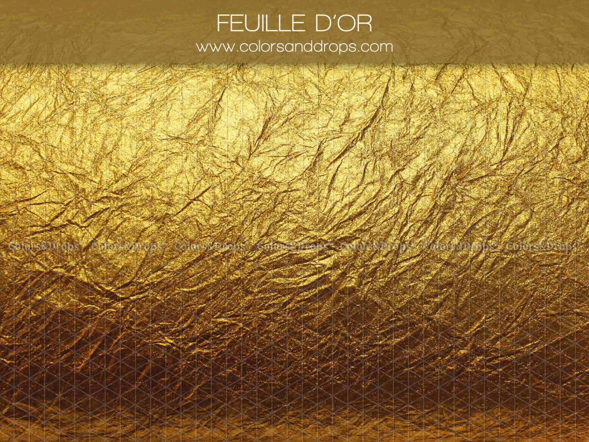 Gold textured photo backdrop & floor Feuille D'or – crumpled gold leaf texture | Colors&Drops