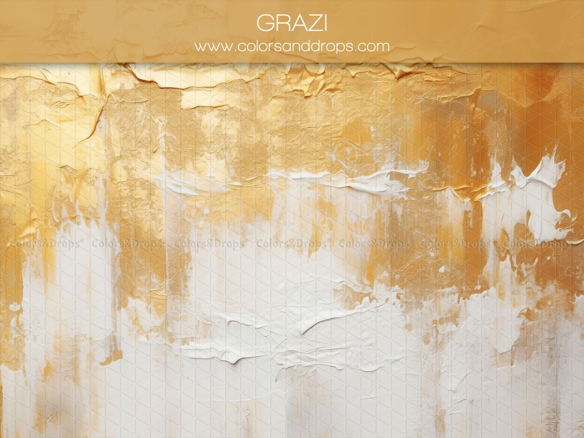 Golden ochre textured photo backdrop & floor Grazi – white and golden ochre painted texture | Colors&Drops