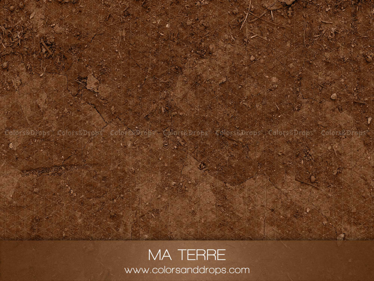Suelo fotográfico Ma Terre – textura de tierra marrón rojiza | Colors&Drops