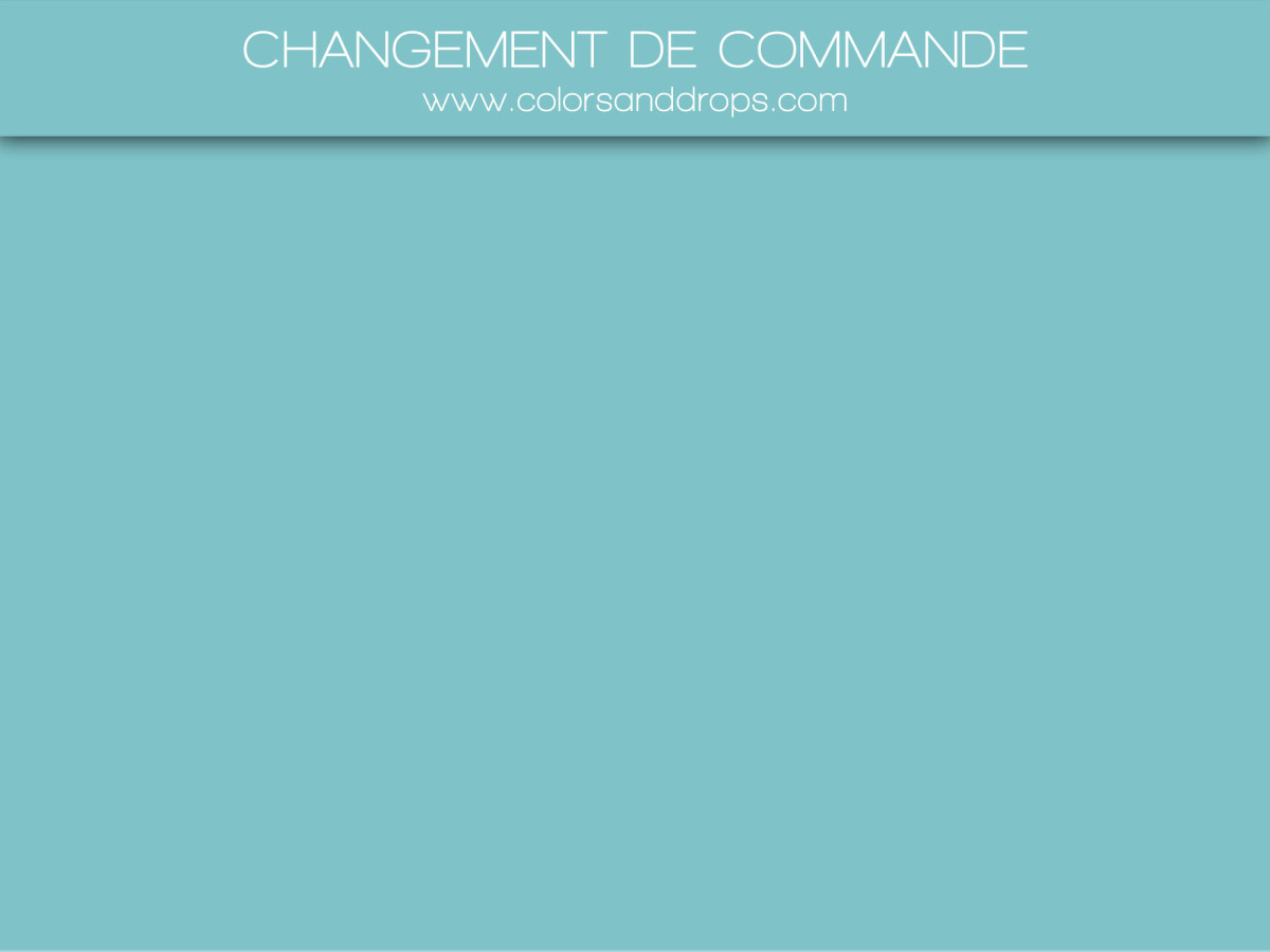 CHANGEMENT COMMANDE