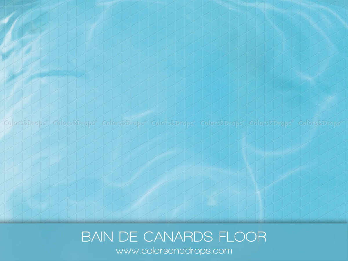 Photo floor Bain de Canard Floor – clear turquoise water floor | Colors&Drops