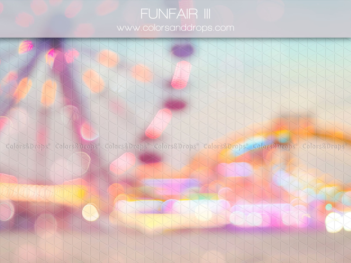 Fondo fotográfico de bebé y smash cake Funfair III – feria difuminada con noria | Colors&Drops