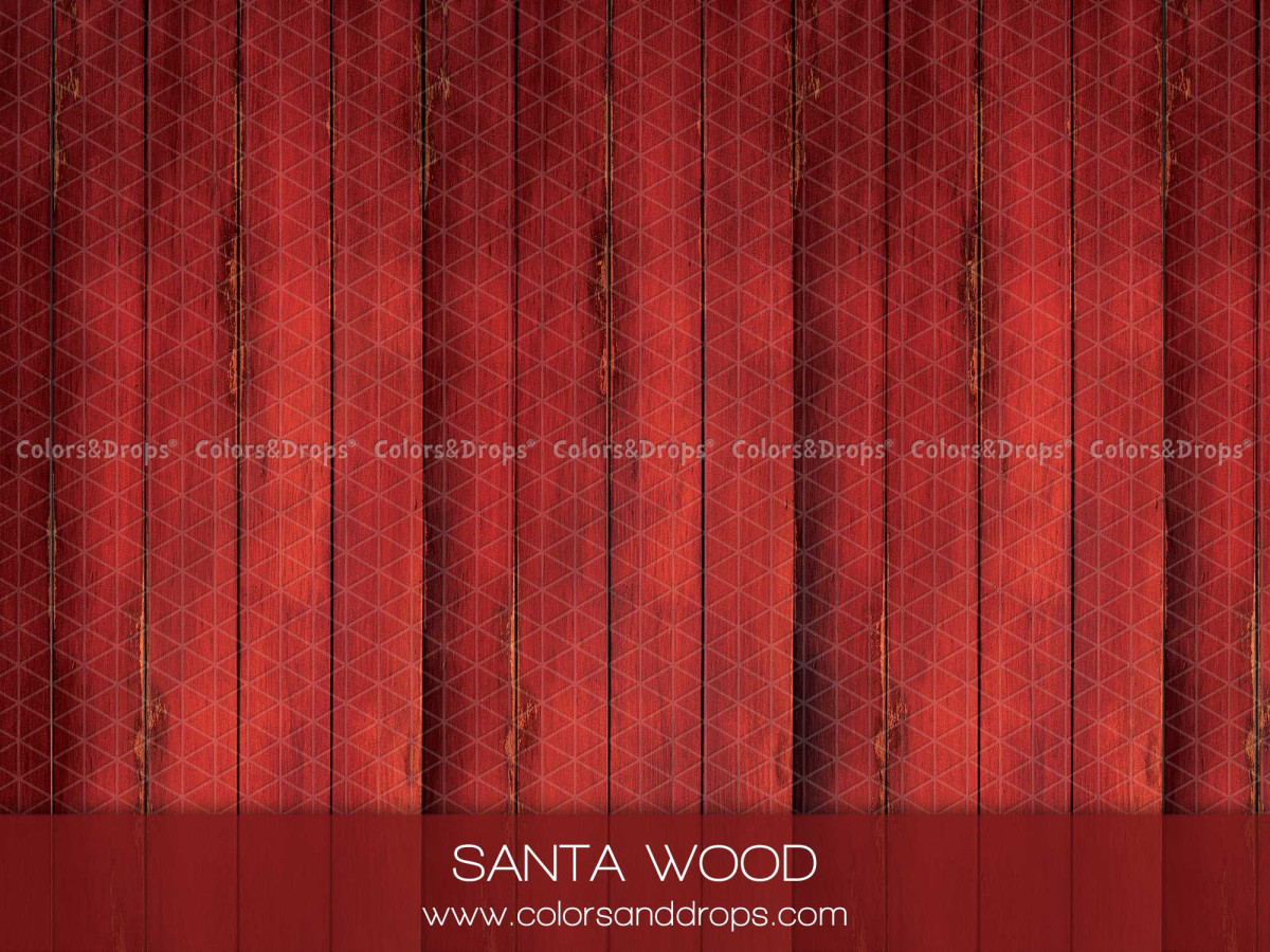 Fondo y suelo fotográficos de Navidad Santa Wood – tablones de madera pintados de rojo | Colors&Drops