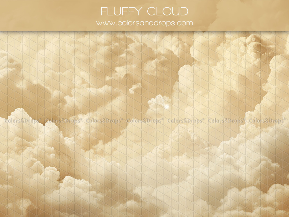 Fondo fotográfico amarillo pálido texturizado Fluffy Cloud – cielo de nubes doradas | Colors&Drops