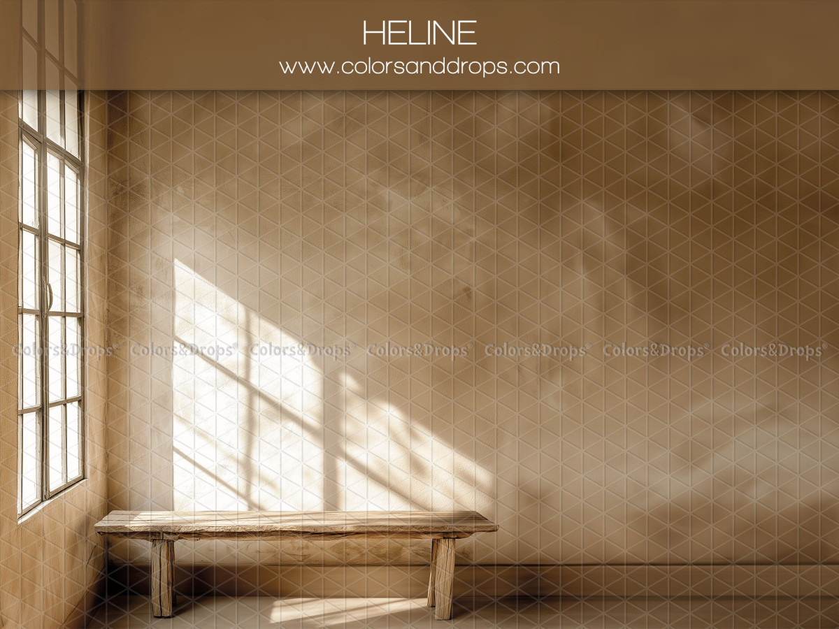 Fondo fotográfico de embarazo y retrato Heline – pared texturizada soleada con banco de madera | Colors&Drops