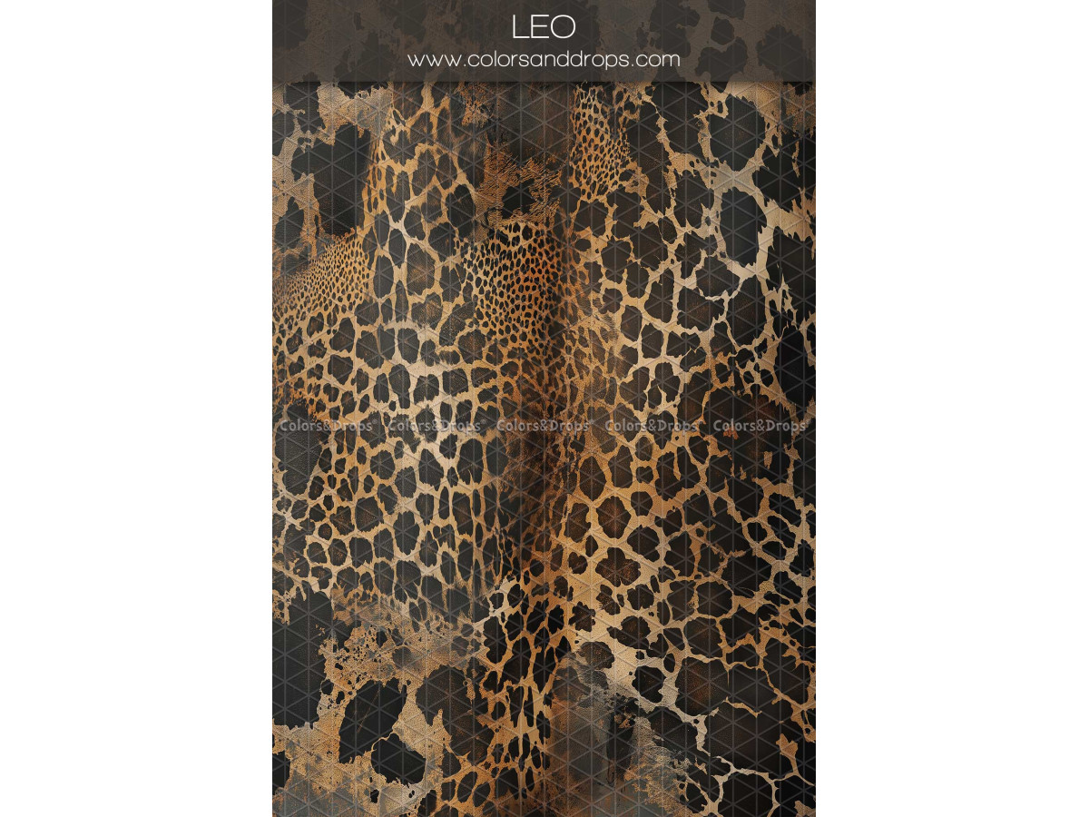 Fond photo brun texturé Leo – texture motif léopard brun et noir | Colors&Drops