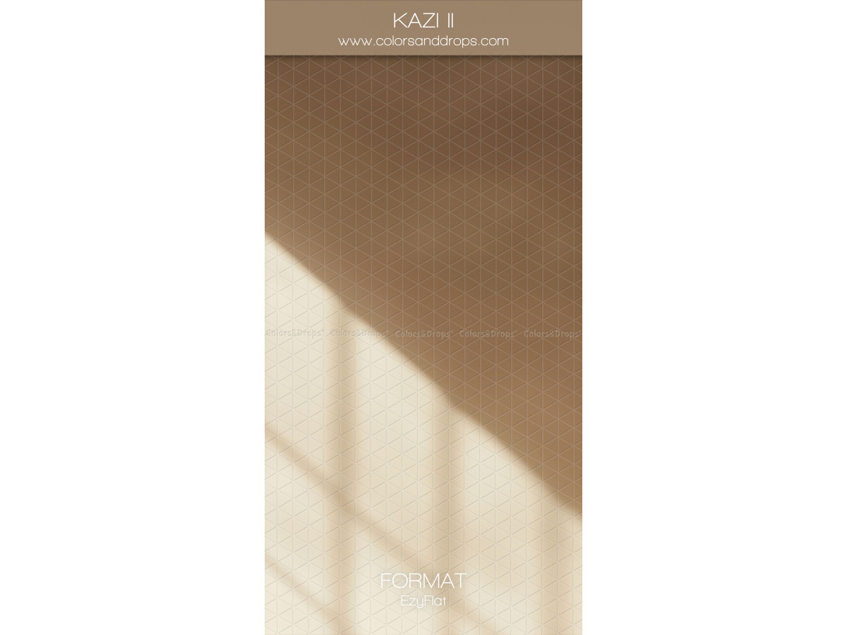 Photo backdrop Kazi II – light brown wall with diagonal window shadow | Colors&Drops
