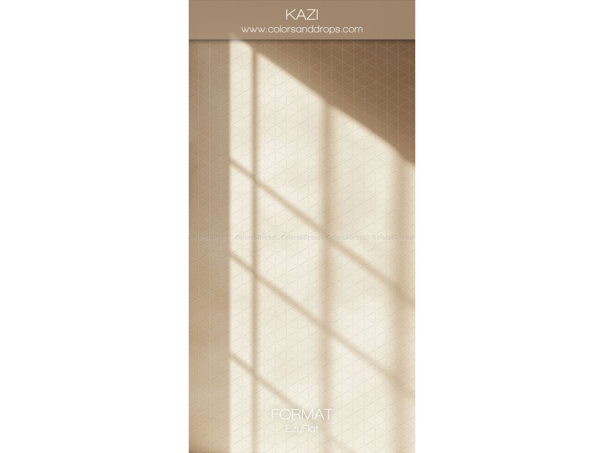 Photo backdrop Kazi – beige wall with sunlit window shadows | Colors&Drops