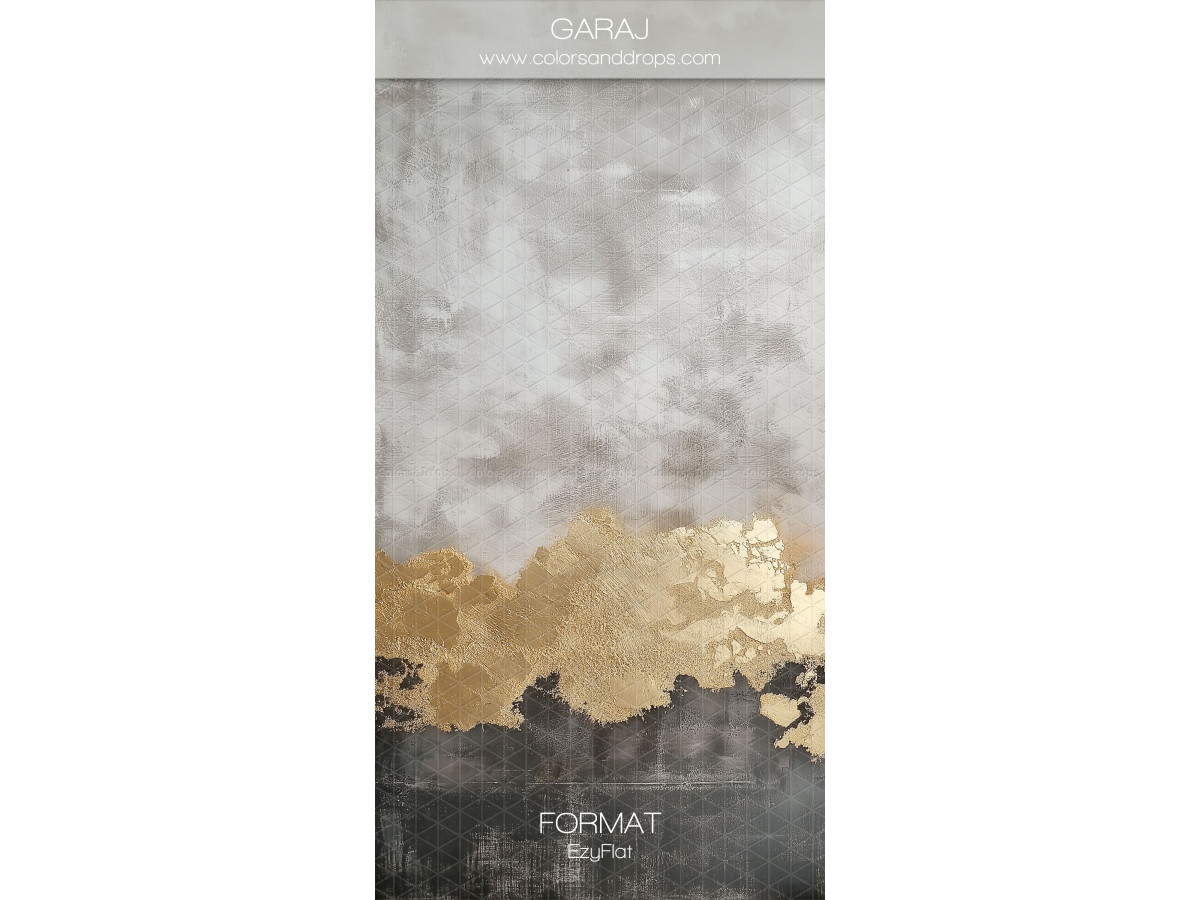Fond photo gris texturé Garaj – texture grise et noire avec feuille d'or | Colors&Drops