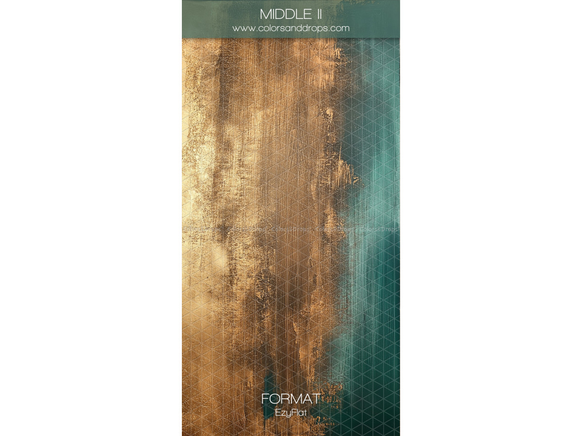 Gold textured photo backdrop Middle II – gold and teal painted texture | Colors&Drops