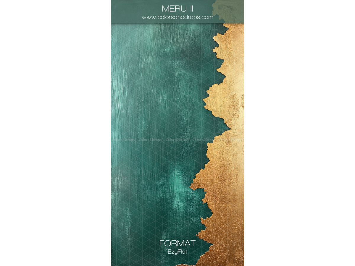 Teal green textured photo backdrop Middle – teal painted texture with gold edge | Colors&Drops