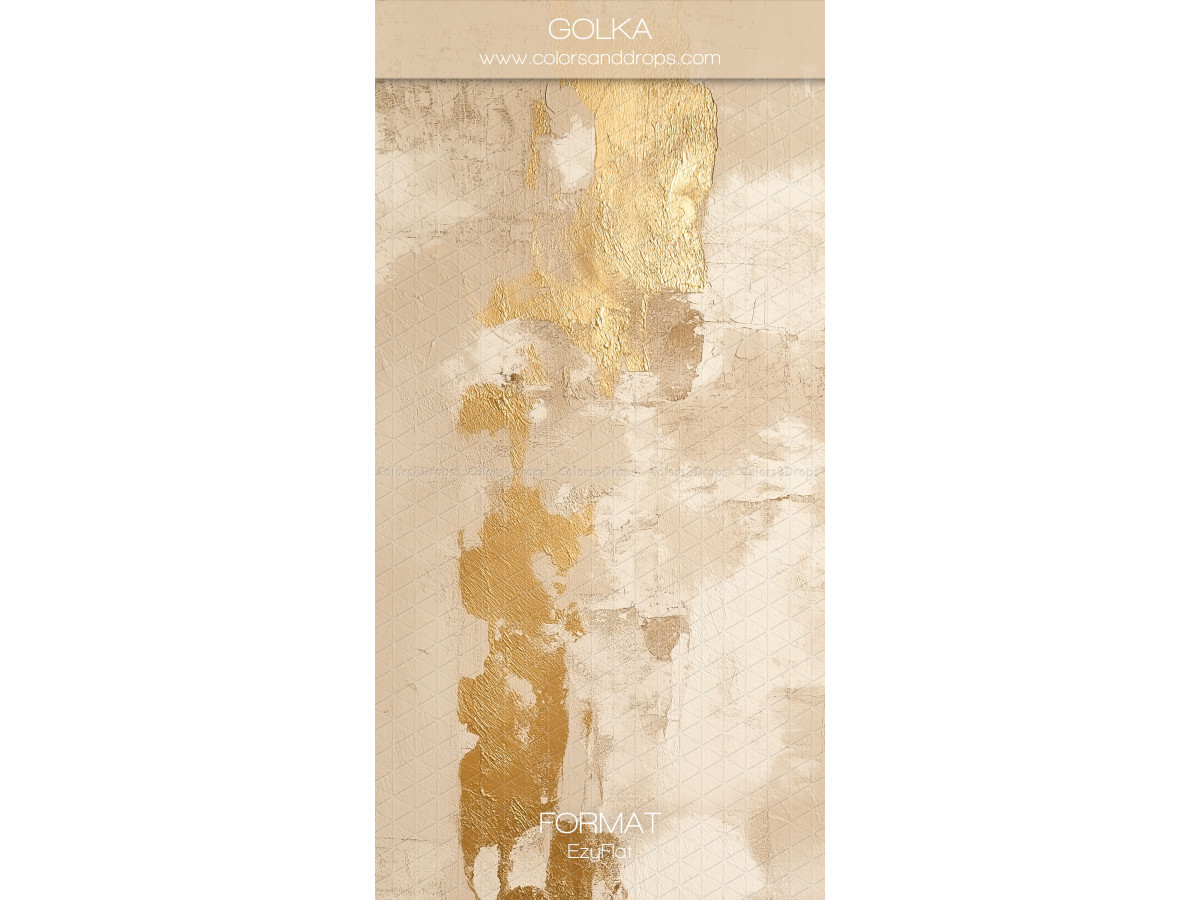 White textured photo backdrop Golka – flaking white and gold plaster texture | Colors&Drops