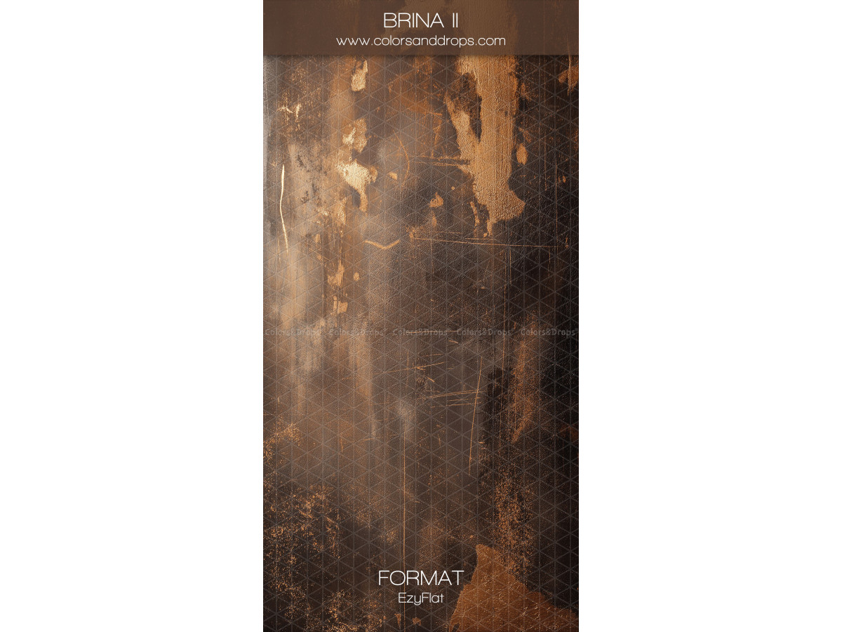 Brown textured photo backdrop Brina II – dark brown and gold painted texture | Colors&Drops