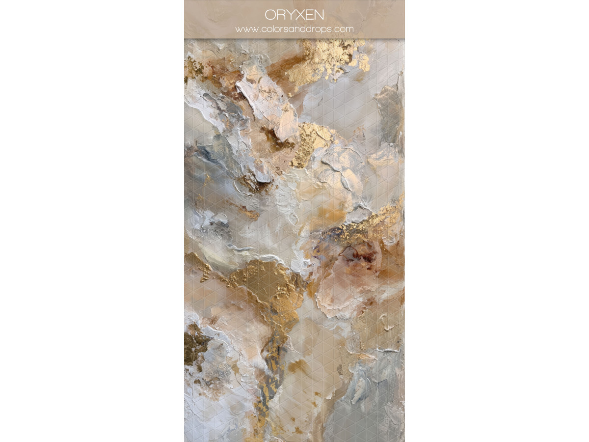 Beige textured photo backdrop & floor Oryxen – beige, grey and gold painted texture | Colors&Drops