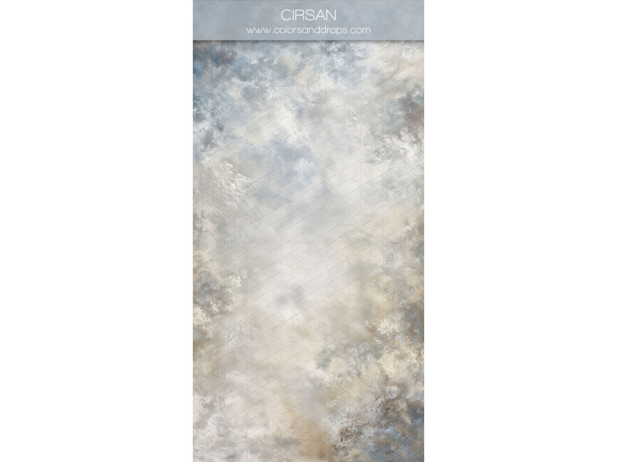 White textured photo backdrop & floor Cirsan – white and blue-grey painted texture | Colors&Drops