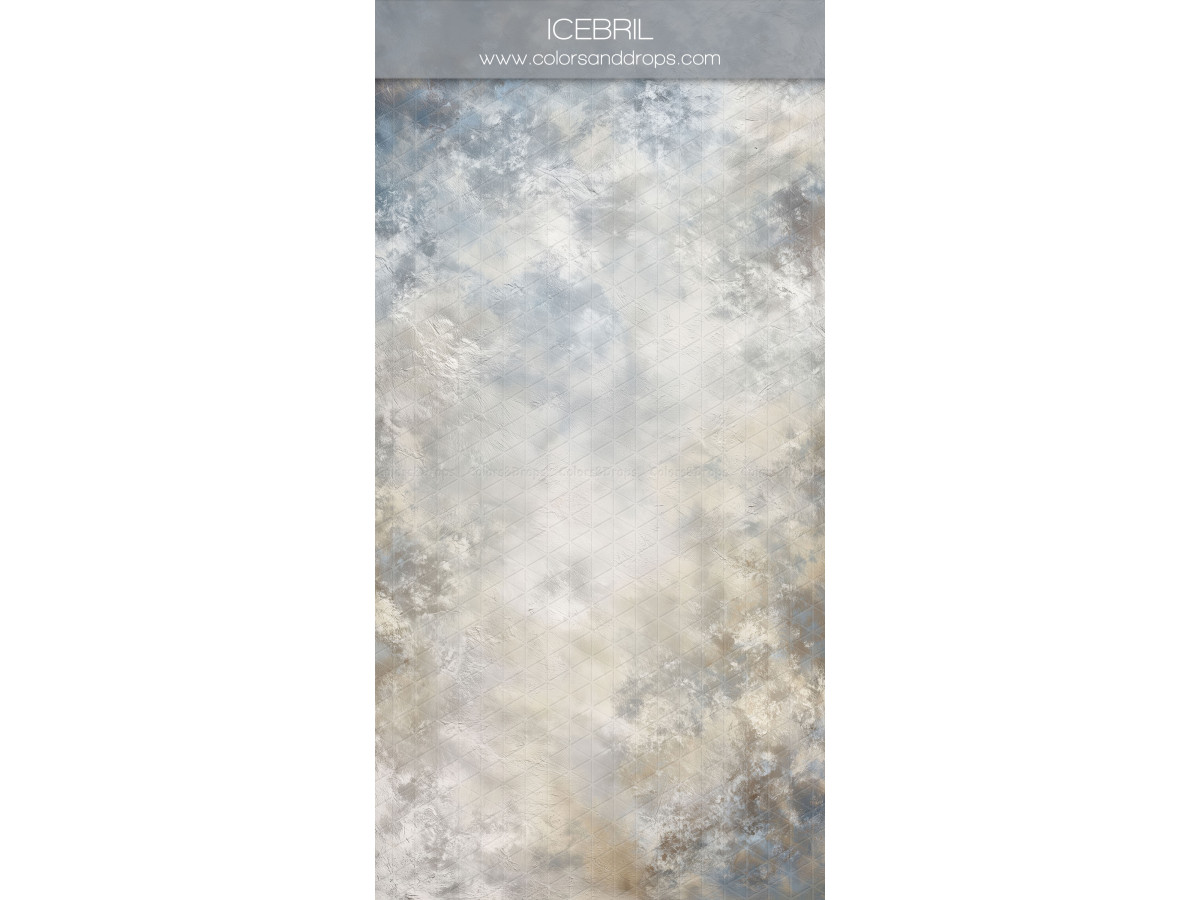 Cream textured photo backdrop & floor Icebril – cream and blue-grey painted texture | Colors&Drops