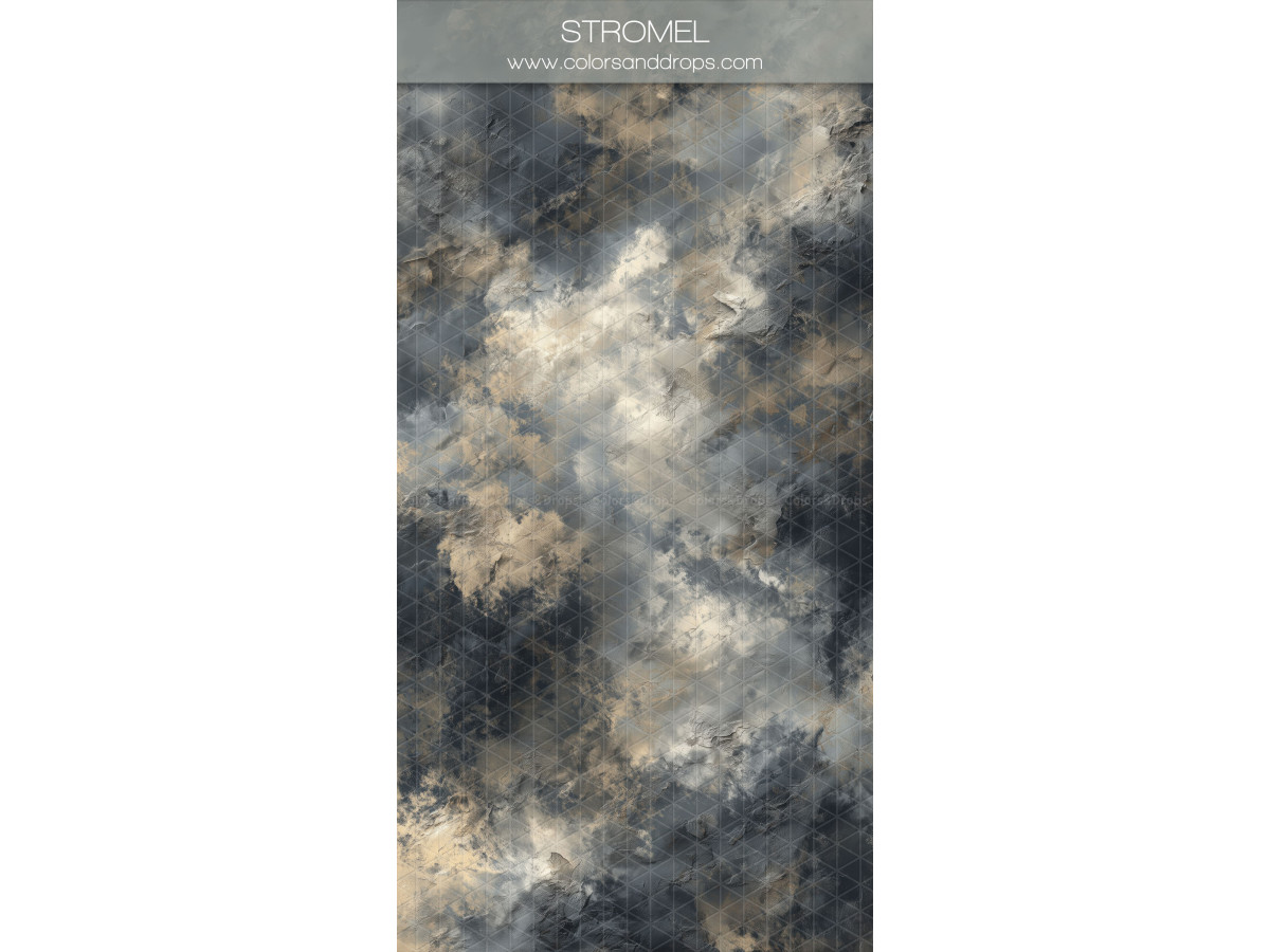 Dark grey textured photo backdrop & floor Stromel – cloudy dark grey and gold texture | Colors&Drops