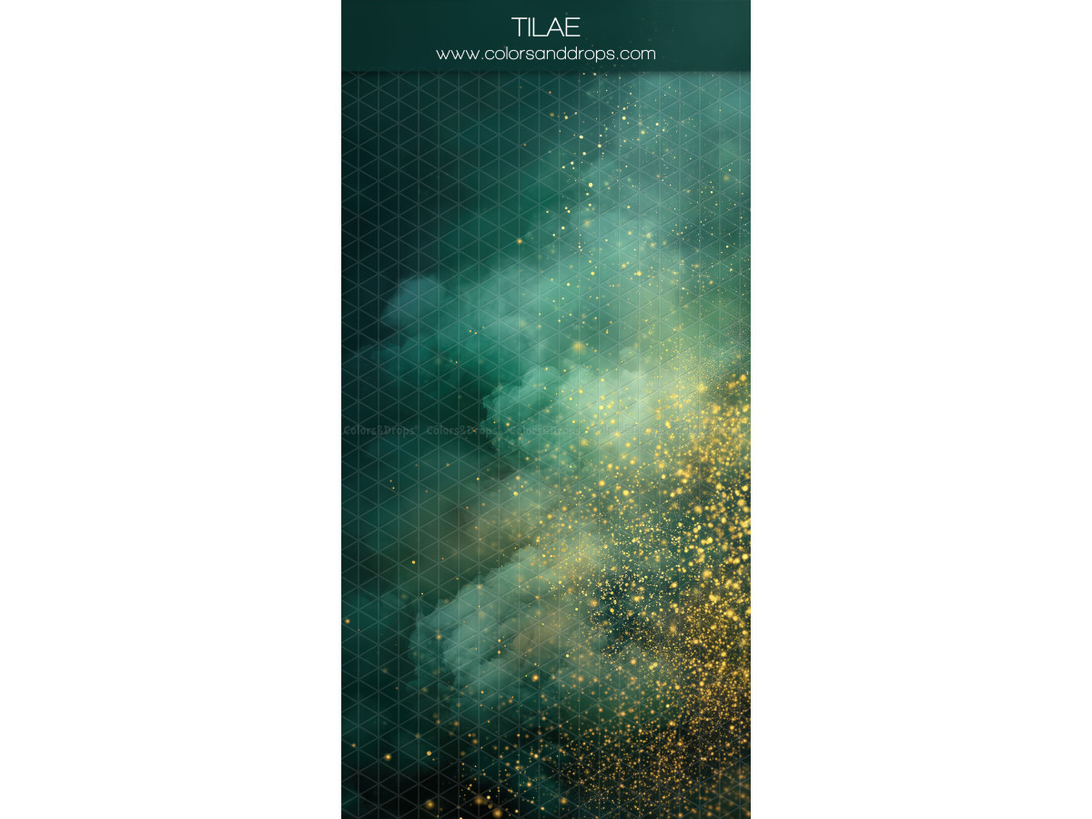 Emerald green textured photo backdrop & floor Tilae – emerald green texture with gold glitter | Colors&Drops