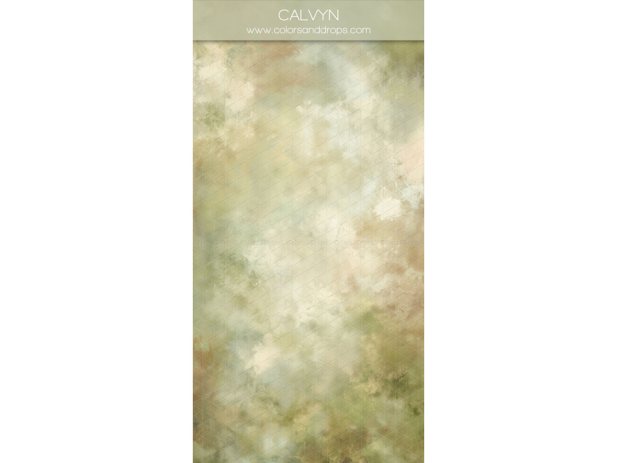 Cream textured photo backdrop & floor Calvyn – cream and sage green painted texture | Colors&Drops