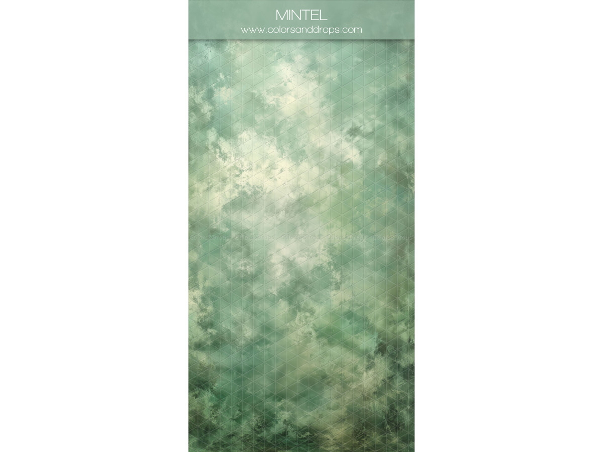 Fondo y suelo fotográficos verde menta texturizados Mintel – textura efecto pintura verde menta nubosa | Colors&Drops