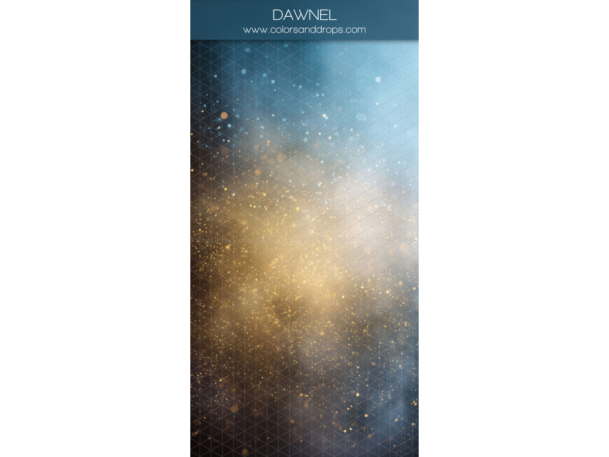 Blue textured photo backdrop & floor Dawnel – blue texture with golden halo and glitter | Colors&Drops