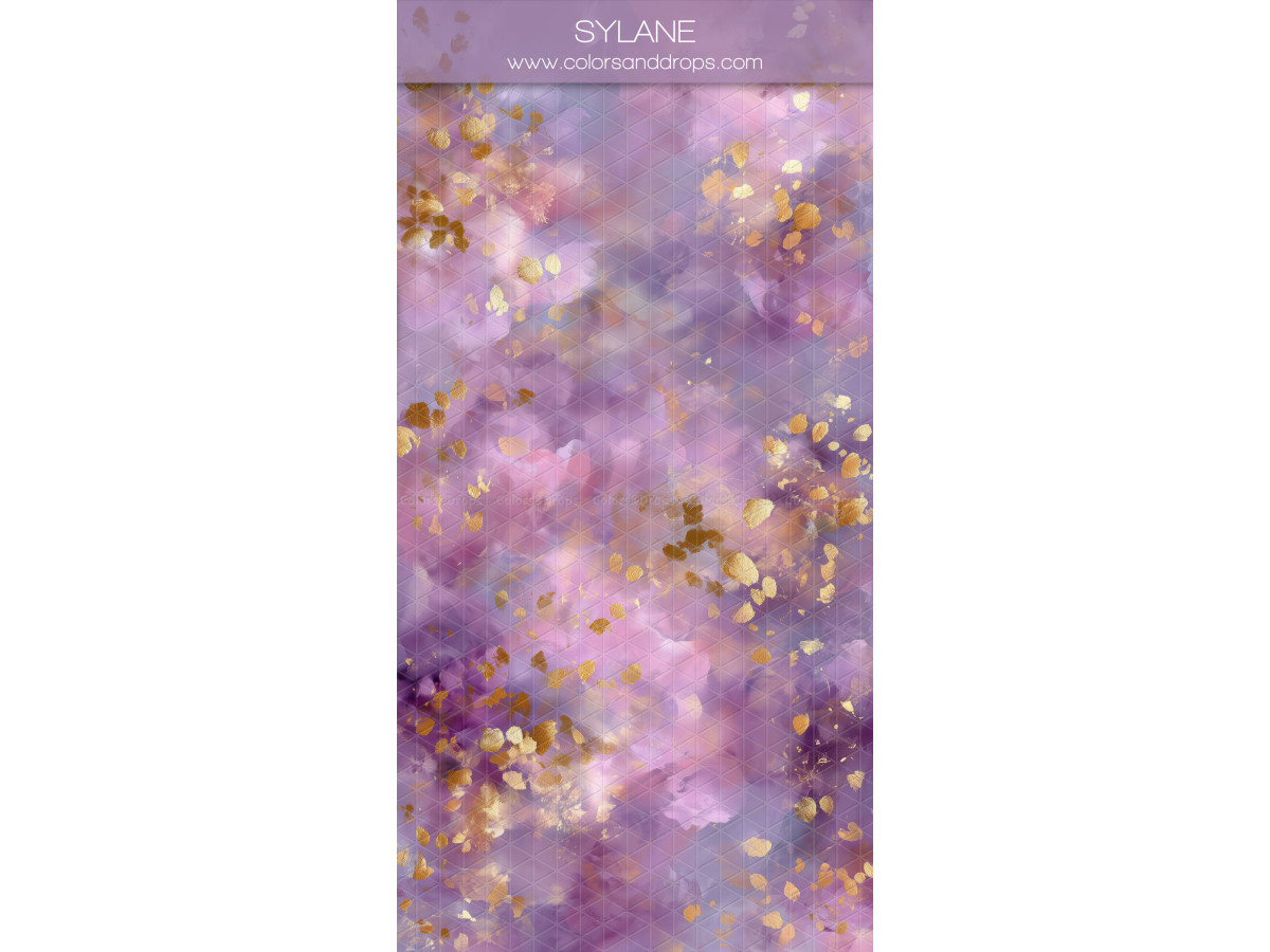 Fondo y suelo fotográficos rosa texturizados Sylane – textura rosa y lila con purpurina dorada | Colors&Drops