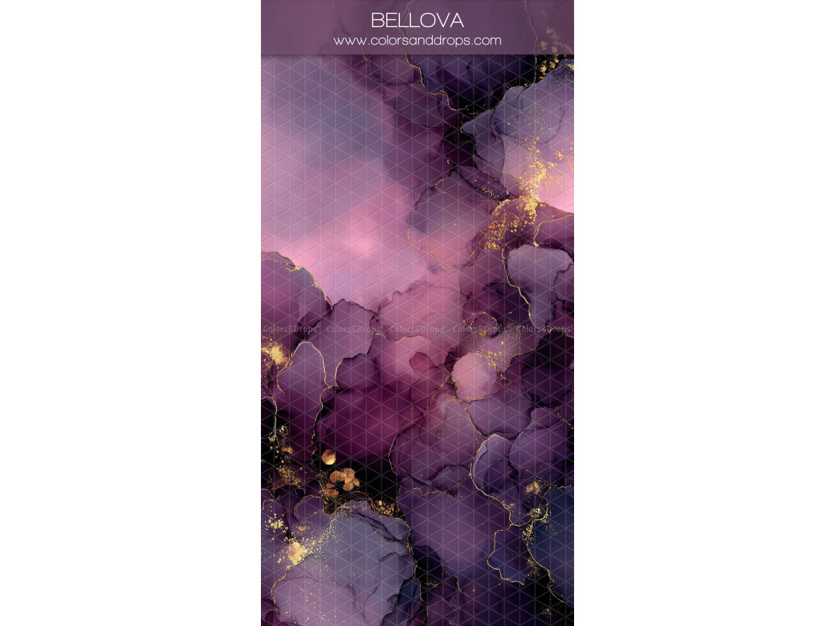 Fond photo prune texturé Bellova – texture encre prune et rose avec or | Colors&Drops