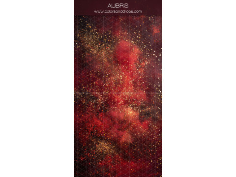 Fond photo rouge texturé Aubris – texture rouge profond avec paillettes dorées | Colors&Drops