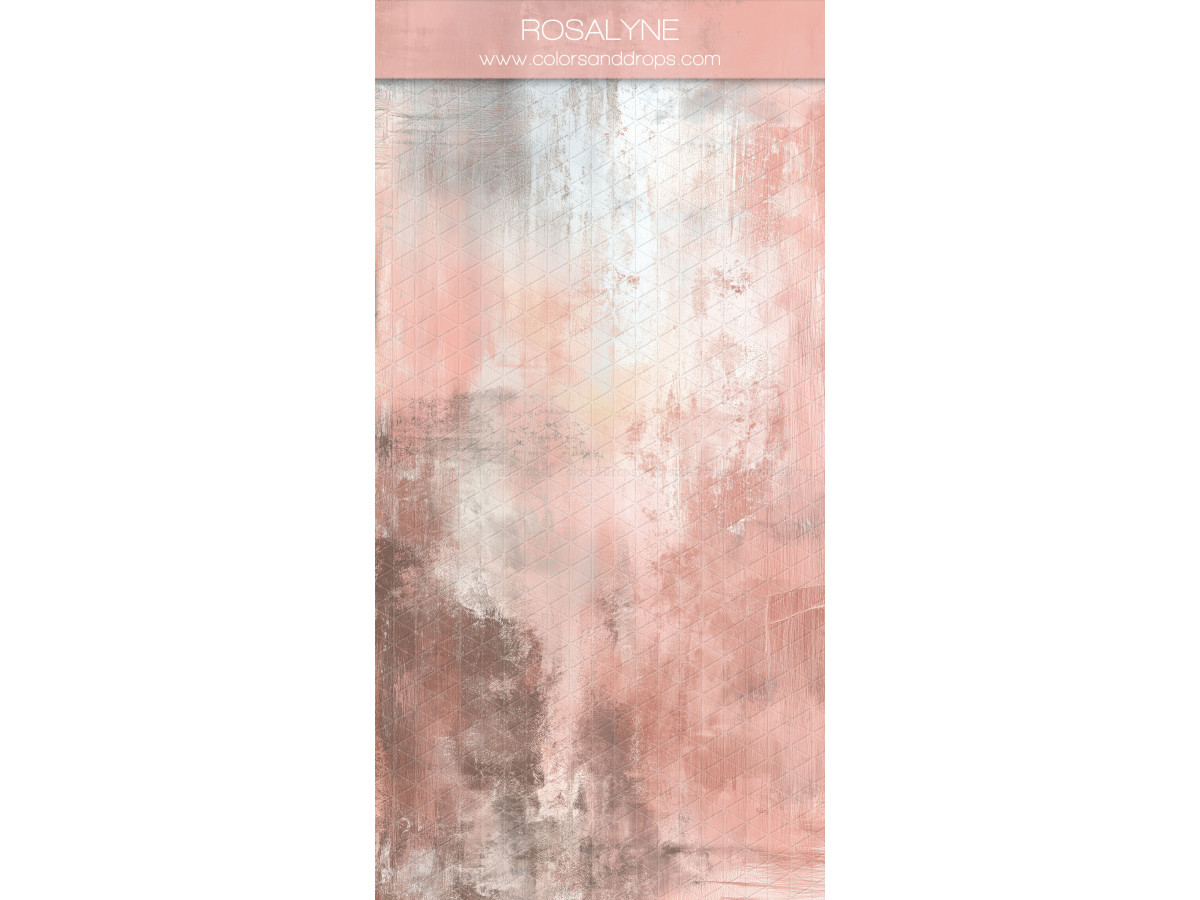 Fond photo rose texturé Rosalyne – texture effet peinture rose et gris patinée | Colors&Drops