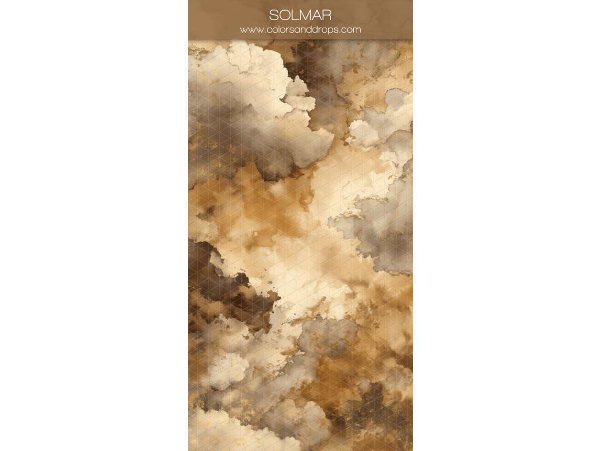 Fond photo ocre texturé Solmar – texture nuageuse ocre et crème | Colors&Drops