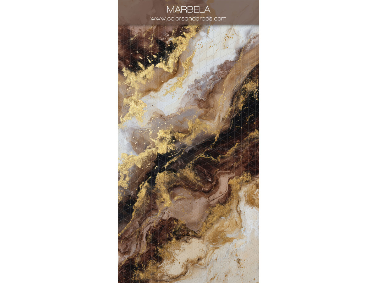 Brown textured photo backdrop & floor Marbela – brown, cream and gold marble texture | Colors&Drops